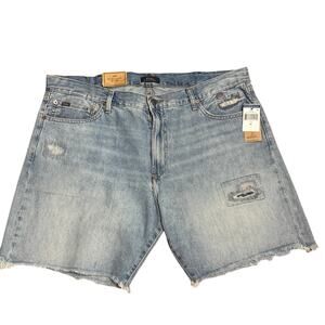 Polo Ralph Lauren Sullivan Slim Distressed Denim Cut-Off Shorts